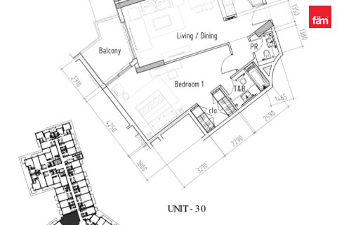Apartment de 1 dormitorio en Dubai, UAE No. 207942 11