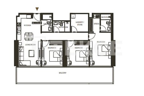 Apartamento tipo estudio Estudio  No. 92236 3