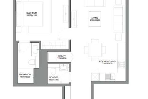 Квартира с 1 спальней  №108642 4