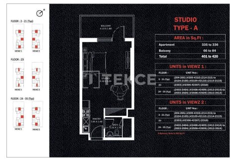 Квартира с 1 спальней в Джумейра Лейк Тауэрс, ОАЭ №140108 14