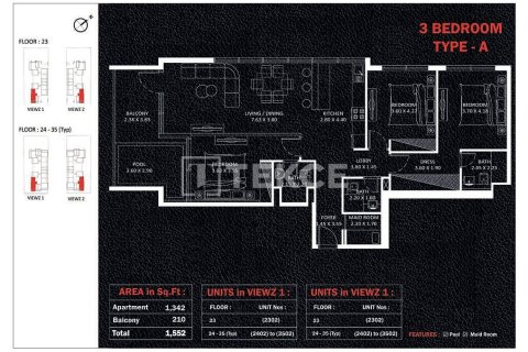 Квартира с 1 спальней в Джумейра Лейк Тауэрс, ОАЭ №140108 21