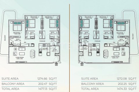 1 غرف نوم شقة في دبي, الإمارات العربية المتحدة رقم 144116 27