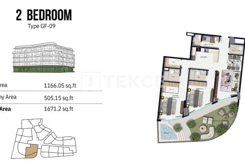 2 غرف نوم شقة في دائرة قرية جميرا, الإمارات العربية المتحدة رقم 144112 31
