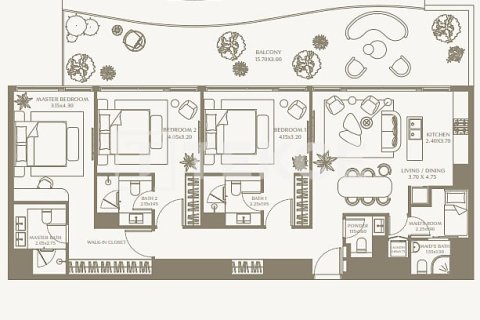 3 غرف نوم بانتهاوس في أم القيوين, الإمارات العربية المتحدة رقم 144111 22