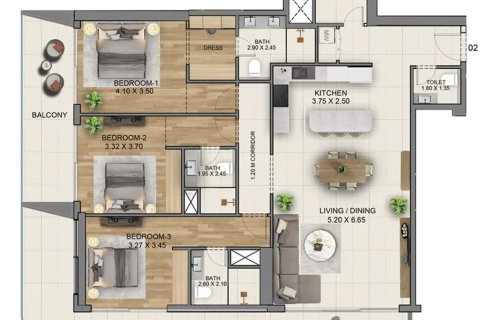 3 bedrooms Apartment in Jumeirah Islands, UAE No. 199850 3