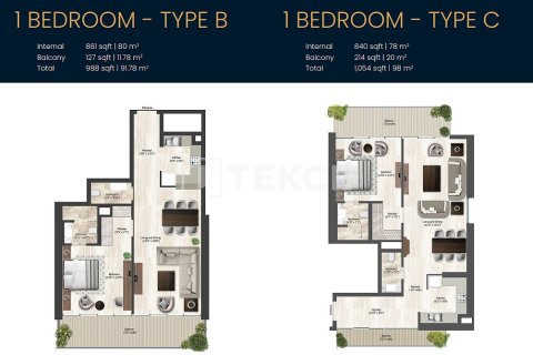 Appartement de 1 chambre  No. 133934 20