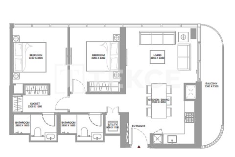 Appartement de 1 chambre  No. 127021 19