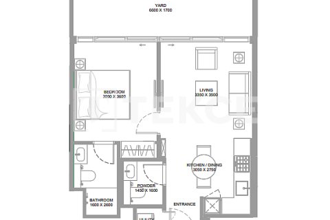 Appartement de 1 chambre  No. 127021 13