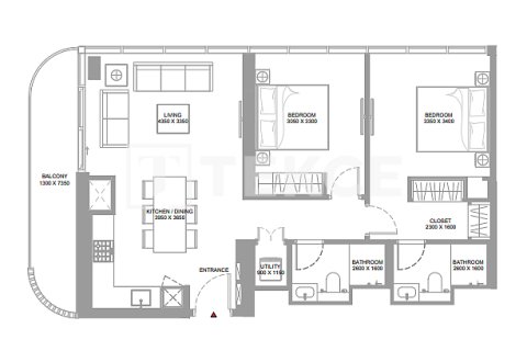 Appartement de 1 chambre  No. 127021 20