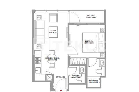 Appartement de 1 chambre  No. 127021 10