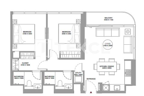 Appartement de 3 chambres  No. 127023 23