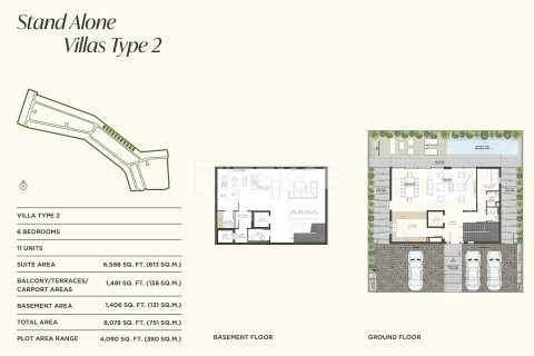 Villa de 6 dormitorios en Jumeirah Golf Estates, UAE No. 162914 4