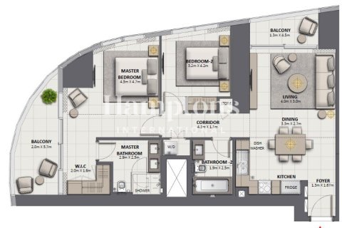 2 غرف نوم شقة في Grandeur Residences, الإمارات العربية المتحدة رقم 162912 26