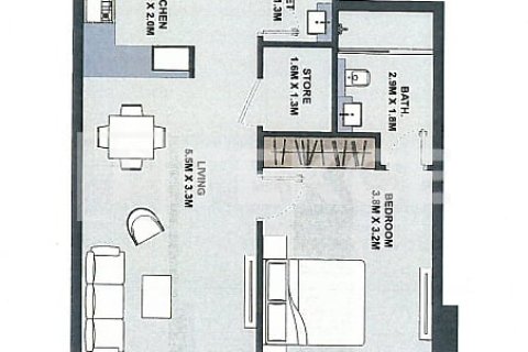 Квартира с 1 спальней №120331 12