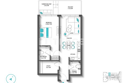 Apartamento tipo estudio Estudio en Dubai Land, UAE No. 172249 30