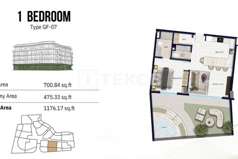 Apartment de 1 dormitorio en Jumeirah Village Circle, UAE No. 172243 26