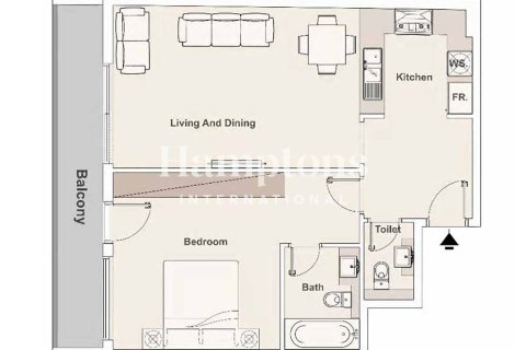 1 غرف نوم شقة في FIVE at Jumeirah Village Circle, الإمارات العربية المتحدة رقم 166498 8