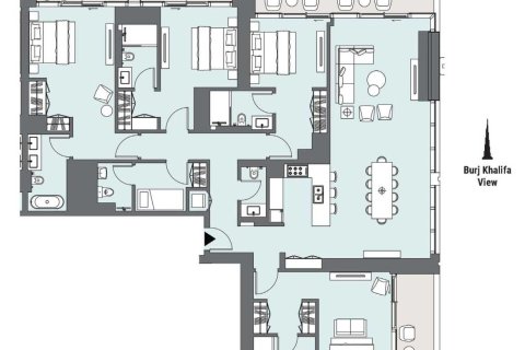 Квартира с 4 спальнями  №109217 7