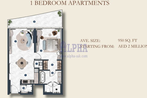 Apartment de 1 dormitorio  No. 124682 18