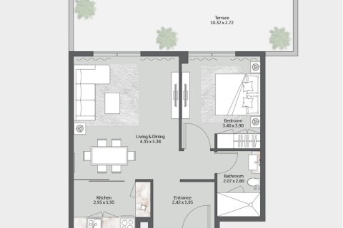 Appartement de 1 chambre  No. 123330 6