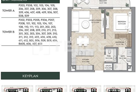 Appartement de 2 chambres à Ras Al Khaimah, UAE No. 168387 6
