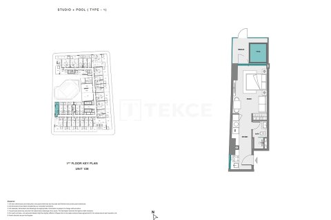 1 غرف نوم شقة  رقم 126312 14