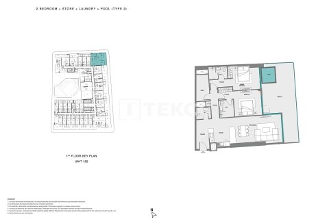 Квартира с 2 спальнями  №126313 28