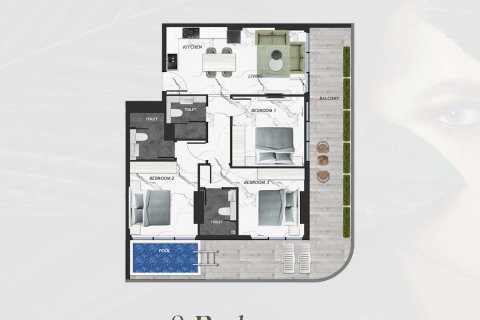 2 غرف نوم شقة في IVY GARDENS RESIDENCE Dubai Land, الإمارات العربية المتحدة رقم 97153 5