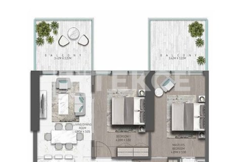 Appartement de 1 chambre à DAMAC Hills (Akoya by DAMAC), UAE No. 134450 17