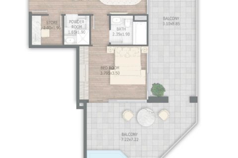 Appartement de 1 chambre à Al Satwa, UAE No. 101174 12