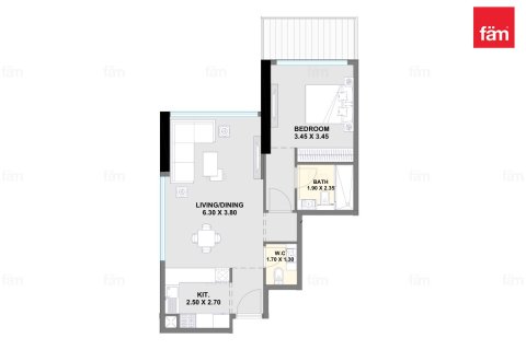 Appartement de 1 chambre à Dubai, UAE No. 100419 25