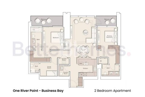 Appartement de 2 chambres à Business Bay, UAE No. 68925 2