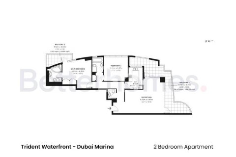 Apartment de 2 dormitorios  No. 114342 3