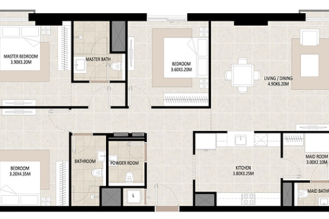1 bedroom Apartment in Town Square, UAE No. 170428 11