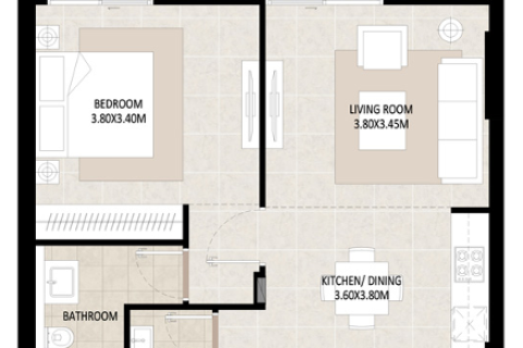 1 bedroom Apartment in Town Square, UAE No. 170428 9