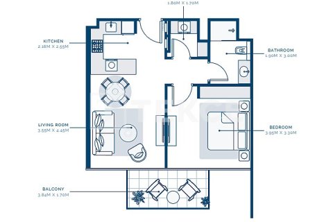 Apartamento tipo estudio Estudio en Dubai, UAE No. 172283 22
