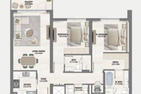 Apartment de 1 dormitorio en Beachfront Gates Dubai South (Dubai World Central), UAE No. 173136 14