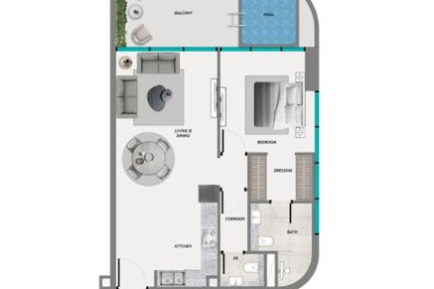 Studio Apartment in Samana Resorts Dubai Production City (IMPZ), UAE No. 173139 22