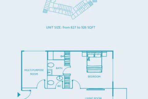 Квартира с 1 спальней  №108671 5