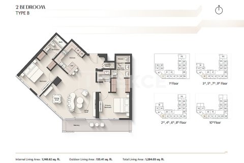 2 bedrooms Apartment in Meydan, UAE No. 188241 22