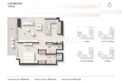 2 bedrooms Apartment in Meydan, UAE No. 188241 26