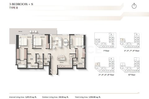 2 bedrooms Apartment in Meydan, UAE No. 188241 19