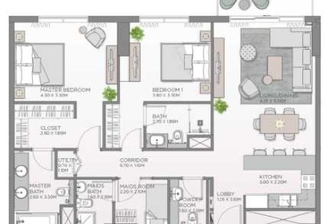 Квартира с 2 спальнями  №108623 5