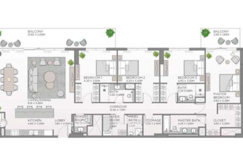 4 غرف نوم شقة  رقم 108621 6