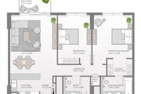 2 غرف نوم شقة  رقم 108619 6