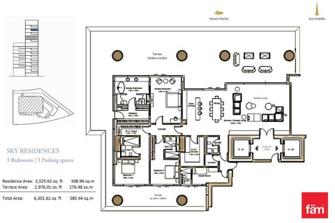 Пентхаус с 3 спальнями  №117806 17