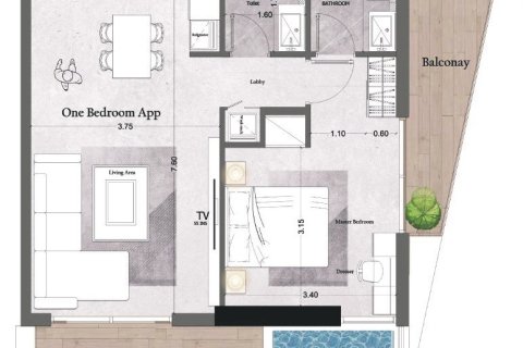 استوديو شقة في Dubai Land, الإمارات العربية المتحدة رقم 170396 27
