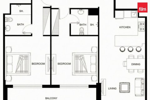 Appartement de 2 chambres à Arjan, UAE No. 205573 11