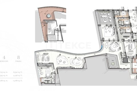 Penthouse de 4 chambres à Business Bay, UAE No. 137125 23