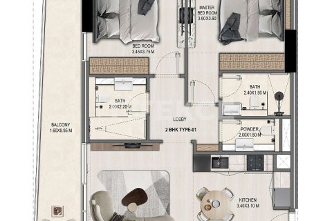Studio Apartment in Dubai, UAE No. 172198 29